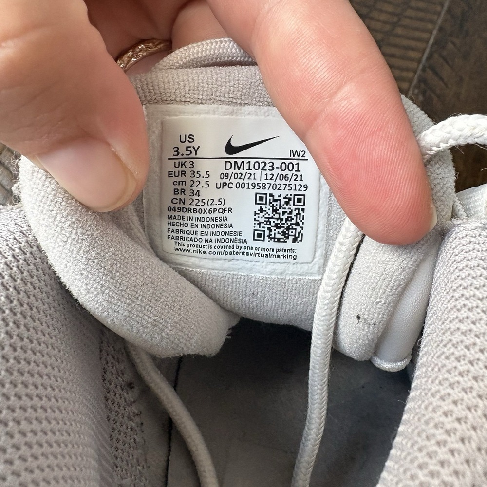 Nike Air More Uptempo GS Size 3,5Phantom Iron Ore White DM1023-001 Sneakers Shoe - Picture 9 of 11